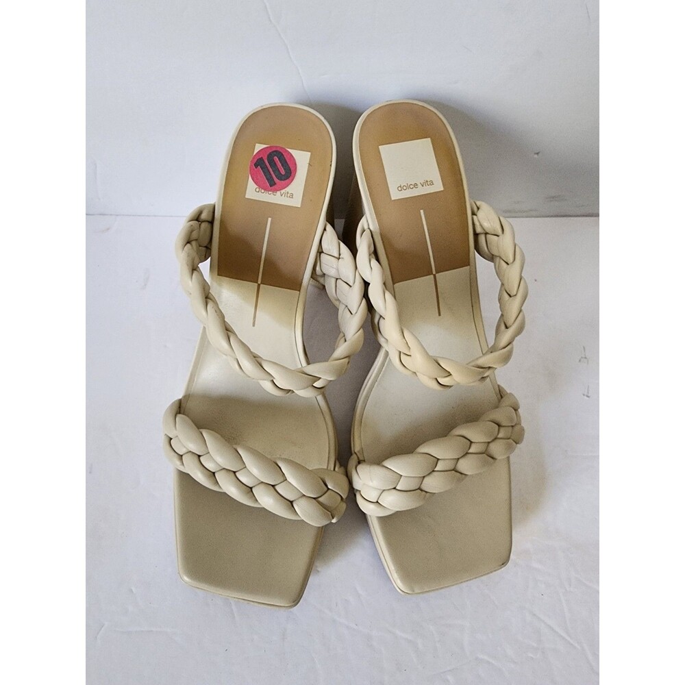 DOLCE VITA Paily Stella Women’s Sz 10 Heeled Sandals Shoes Bone